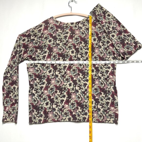 August Silk Womens Floral Cardigan With Pearl Buttons XL Pink Mauve Excellent - Picture 5 of 8